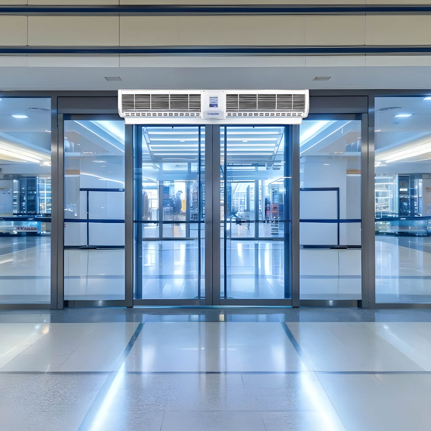 Endüstriyel Tip Su ve Buhar Serpantinli Hava Perdeleri